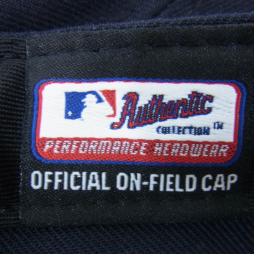 NEW ERA ニューエラ 59FIFTY インディアンス ロゴ キャップ ネイビー系