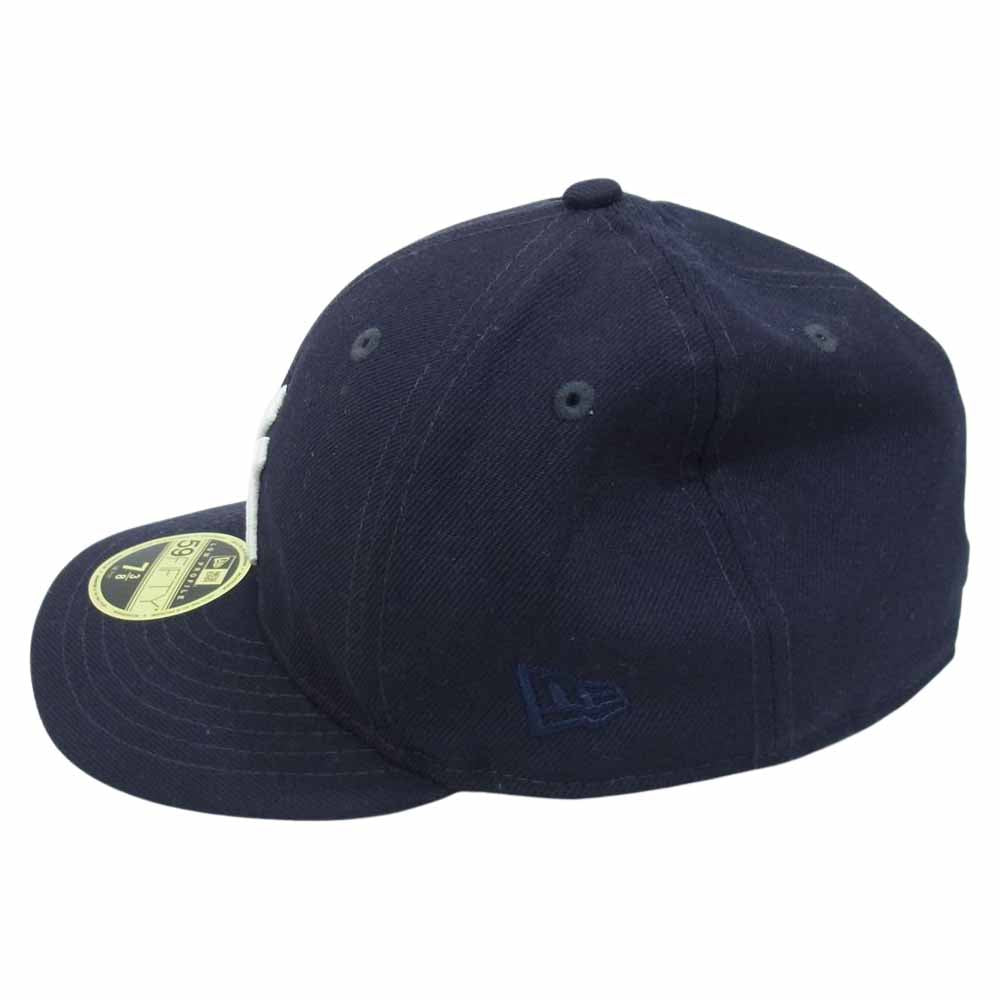 キス × New Era ニューエラ 59FIFTY Newyorkyankees ニューヨークヤンキース ベースボール キャップ ネイビー系 7 3/8【中古】