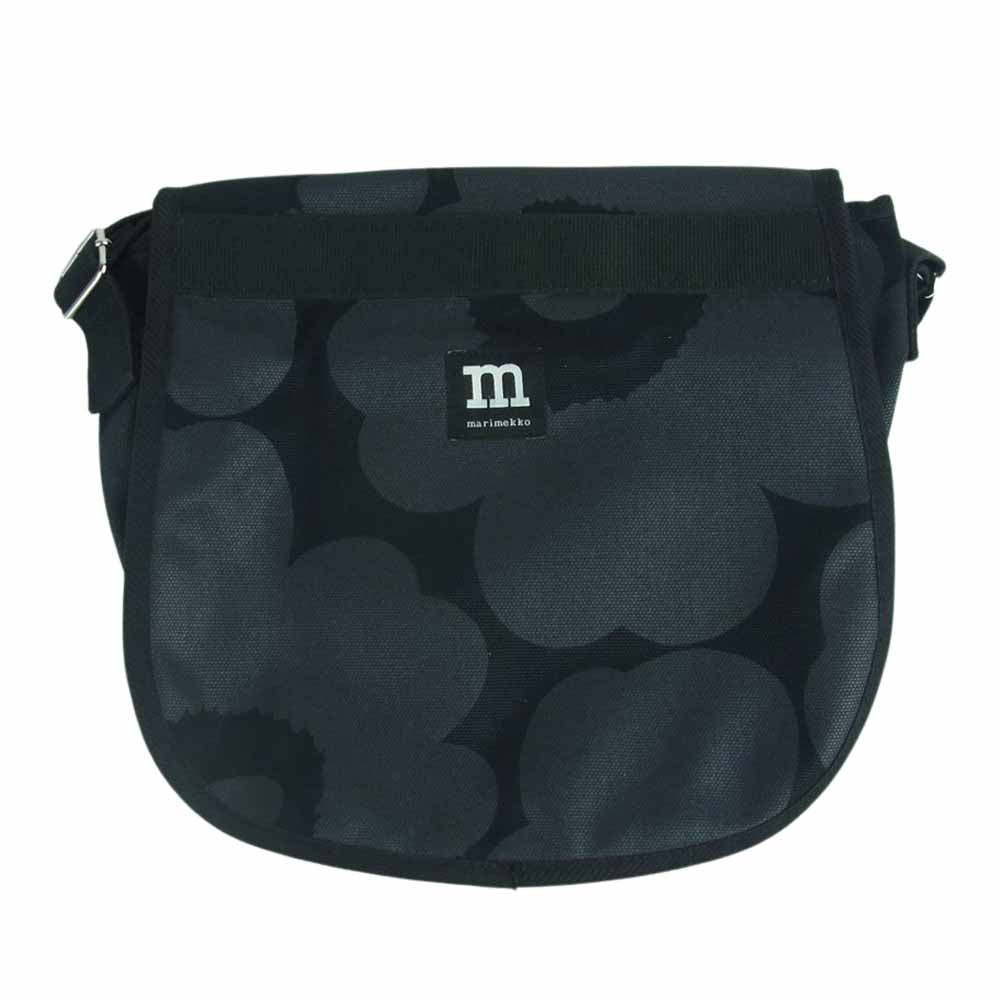 marimekko マリメッコ ピエニ ウニッコ ショルダー バック コットン ブラック系 ダークグレー系【中古】