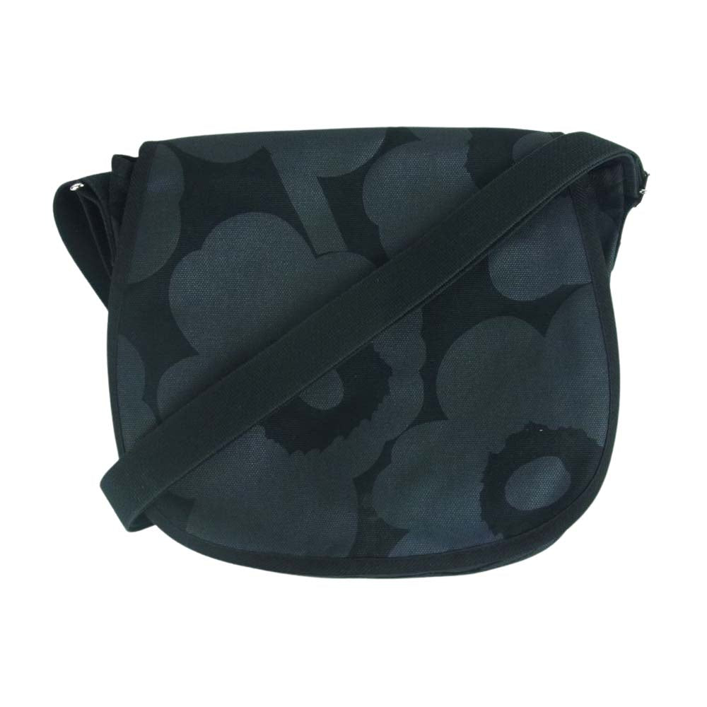 marimekko マリメッコ ピエニ ウニッコ ショルダー バック コットン ブラック系 ダークグレー系【中古】