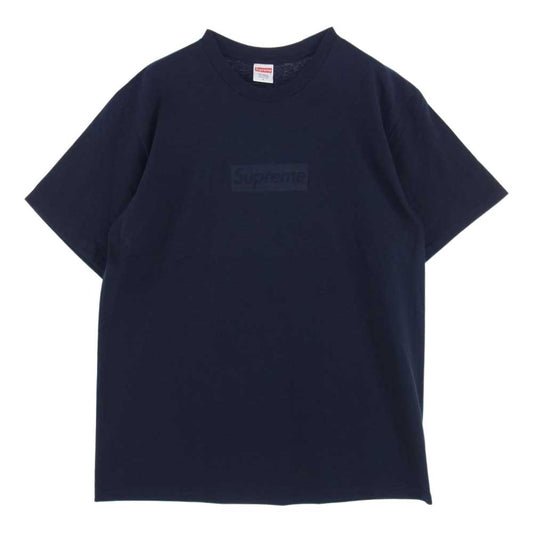 Supreme シュプリーム 23SS Tonal Box Logo Tee トナル ボックス ロゴ 半袖 Tシャツ ネイビー系 L【美品】【中古】