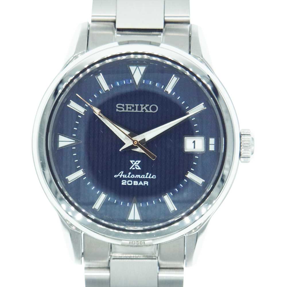 SEIKO セイコー SBDC159 PROSPEX プロスペックス アルピニスト 自動巻き ウォッチ 腕時計 シルバー系 ダークネイビー系【中古】