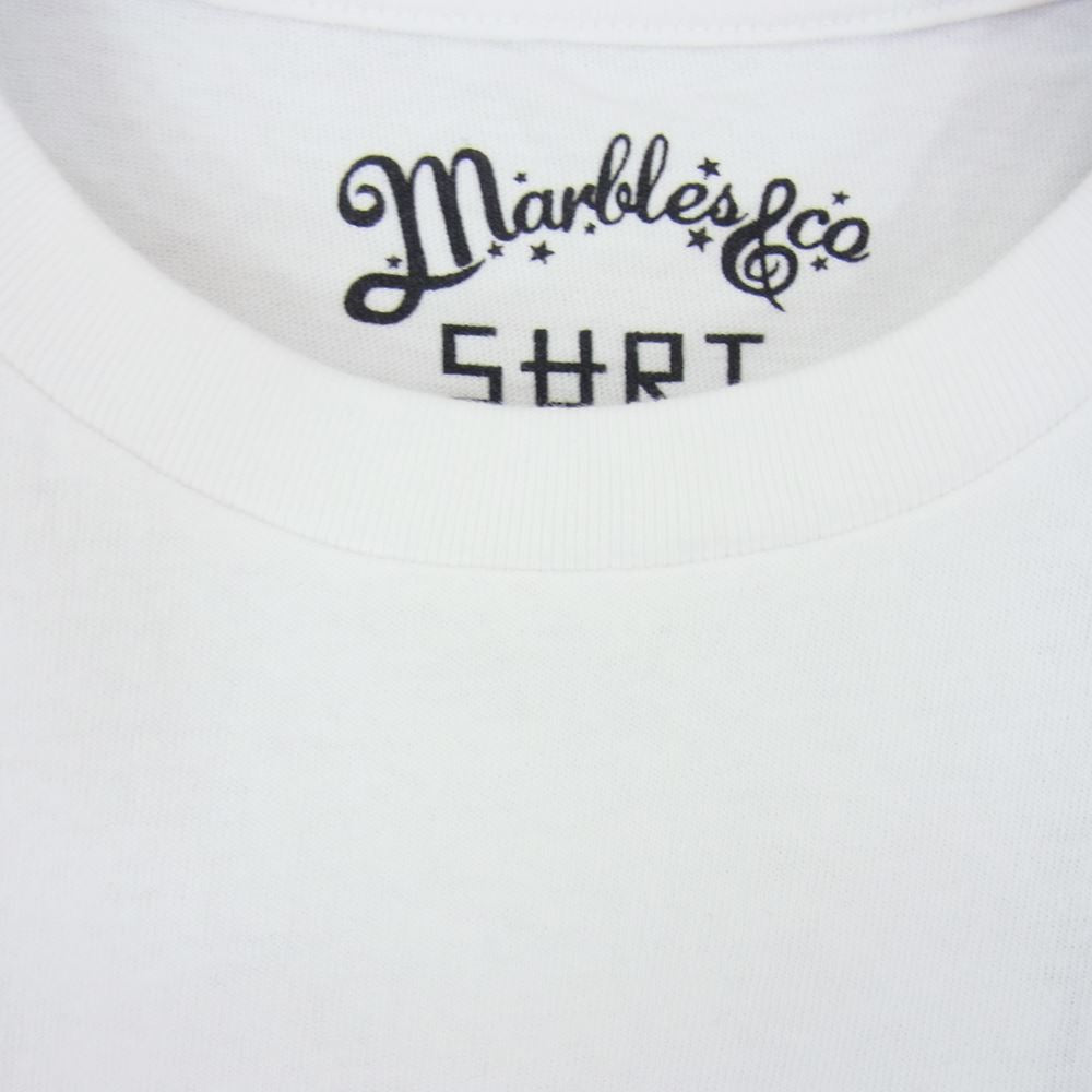 MARBLES マーブルズ MST-S17SU01 × SURT DONALD DUCK ドナルドダック プリント Tシャツ ホワイト系 S【新古品】【未使用】【中古】