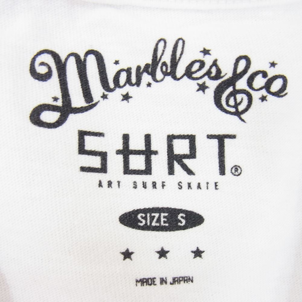 MARBLES マーブルズ MST-S17SU01 × SURT DONALD DUCK ドナルドダック プリント Tシャツ ホワイト系 S【新古品】【未使用】【中古】