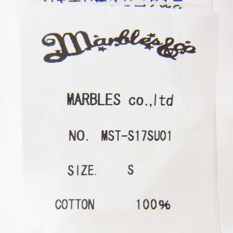 MARBLES マーブルズ MST-S17SU01 × SURT DONALD DUCK ドナルドダック プリント Tシャツ ホワイト系 S【新古品】【未使用】【中古】