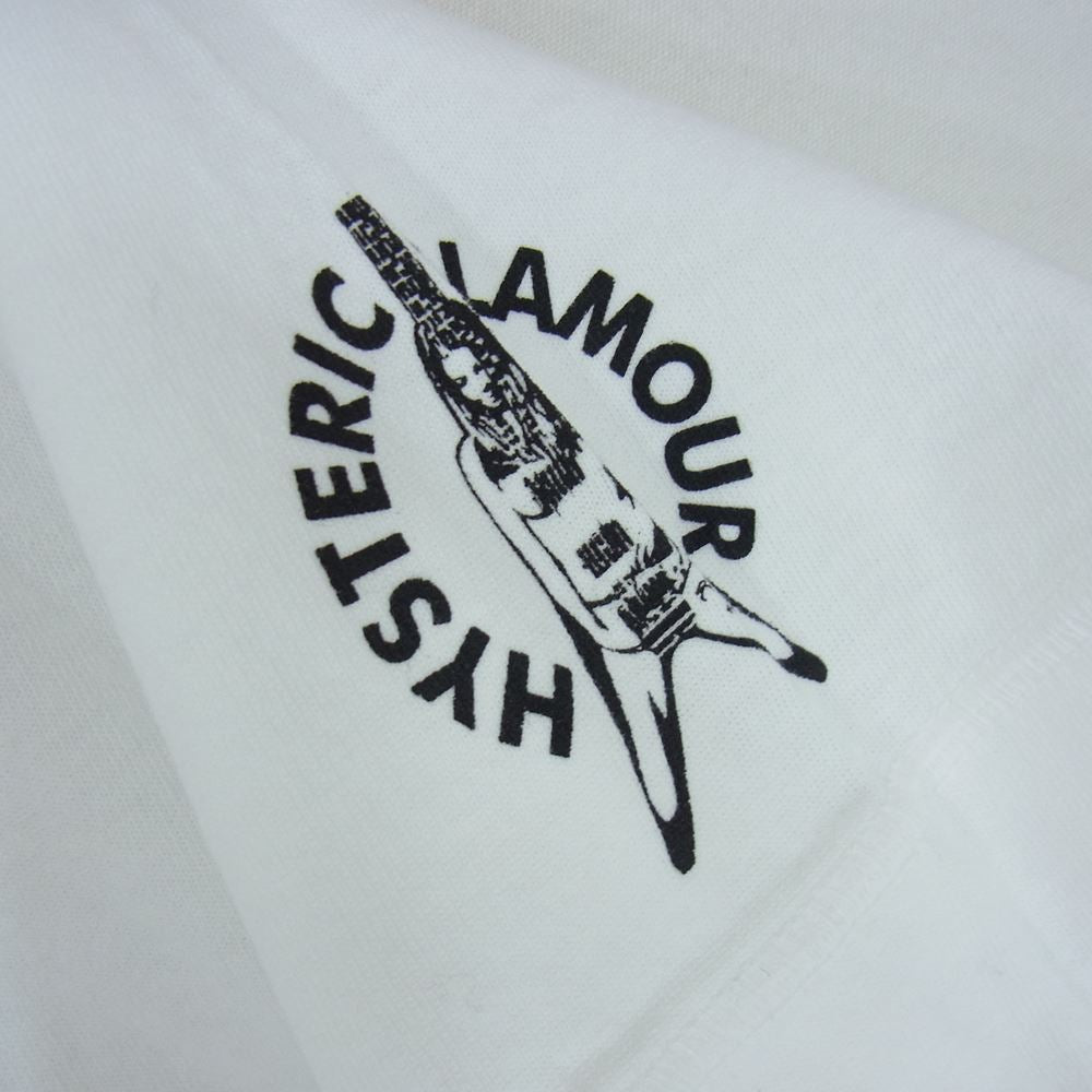 HYSTERIC GLAMOUR ヒステリックグラマー 02231CE01 Healthknit ヘンリーネック半袖 2 パック Tシャツ ホワイト系 M【極上美品】【中古】