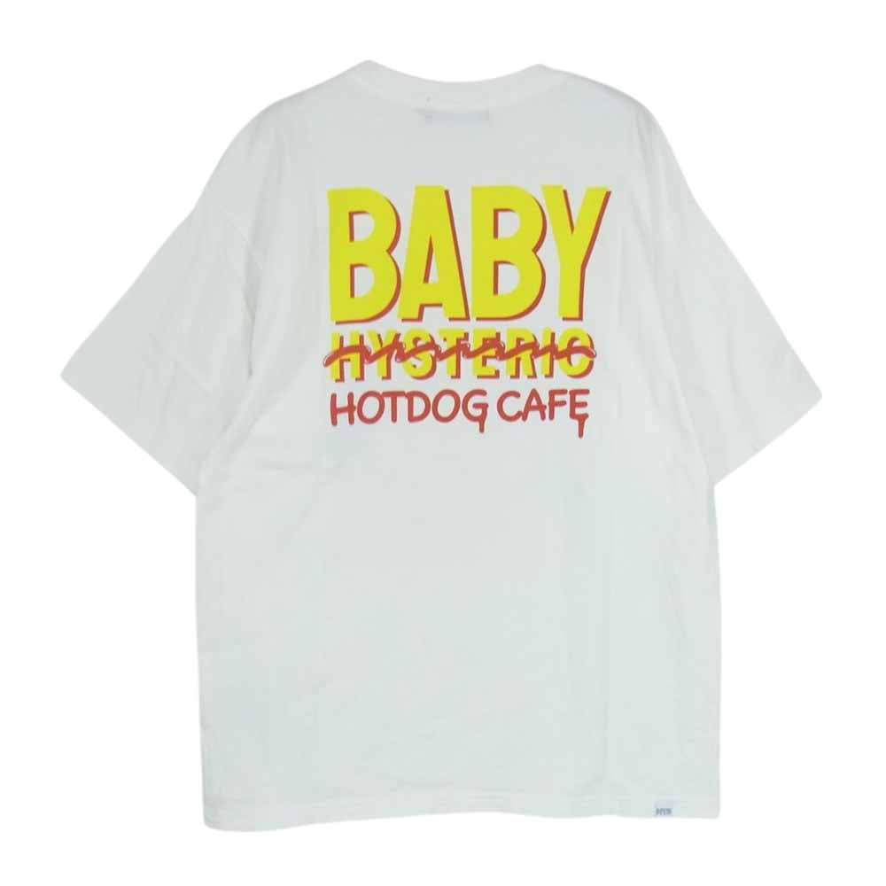 HYSTERIC GLAMOUR ヒステリックグラマー 23SS 02231CT37 BABY HYSTERIC プリント 半袖 Tシャツ ホワイト系 M【中古】