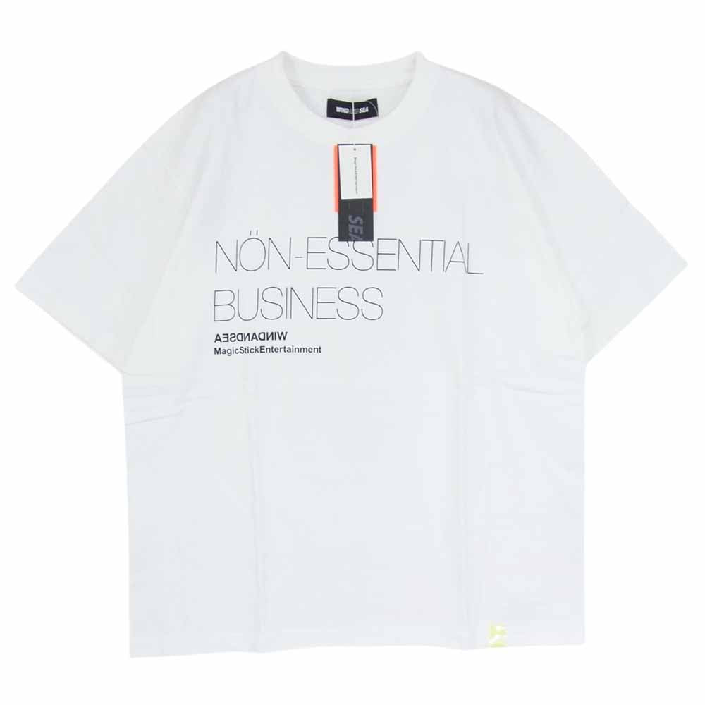 WIND AND SEA ウィンダンシー × MAGIC STICK WDS-MGST-07 SS TEE Tシャツ ホワイト系 M【新古品】【未使用】【中古】