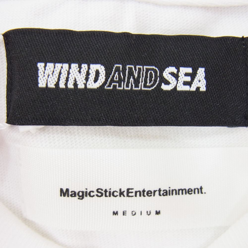 WIND AND SEA ウィンダンシー × MAGIC STICK WDS-MGST-07 SS TEE Tシャツ ホワイト系 M【新古品】【未使用】【中古】