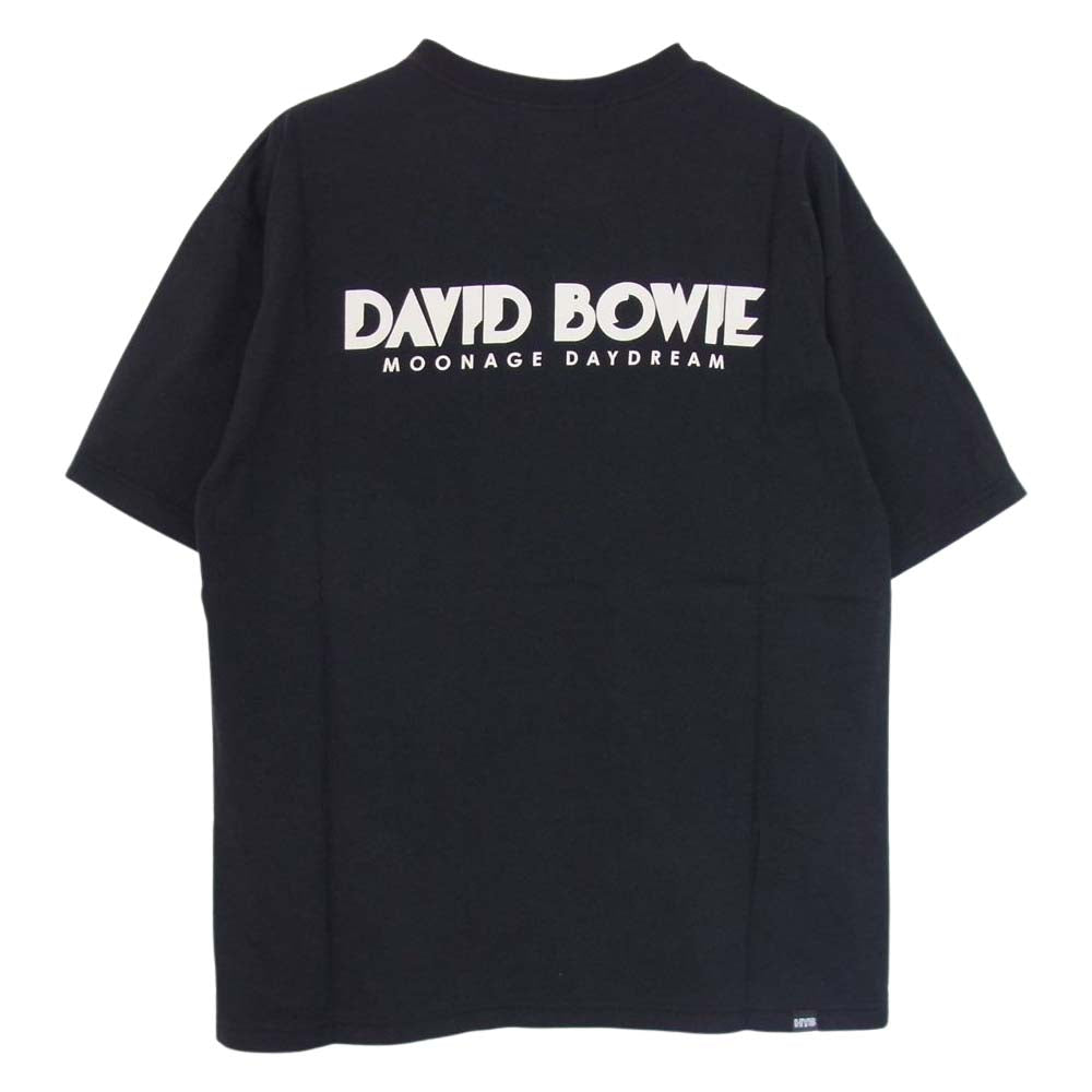 HYSTERIC GLAMOUR ヒステリックグラマー 23SS 02231CT38 DAVID BOWIE/M.D.D.1 デヴィッド ボウイ 半袖 Tシャツ ブラック系 S【新古品】【未使用】【中古】