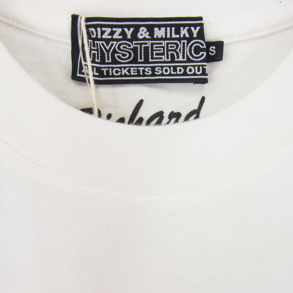 HYSTERIC GLAMOUR ヒステリックグラマー 23SS 02231CT35 RICHARD KERN LUNG AS BRATT リチャード カーン ラング アス 半袖 Tシャツ カットソー ホワイト系 S【新古品】【未使用】【中古】