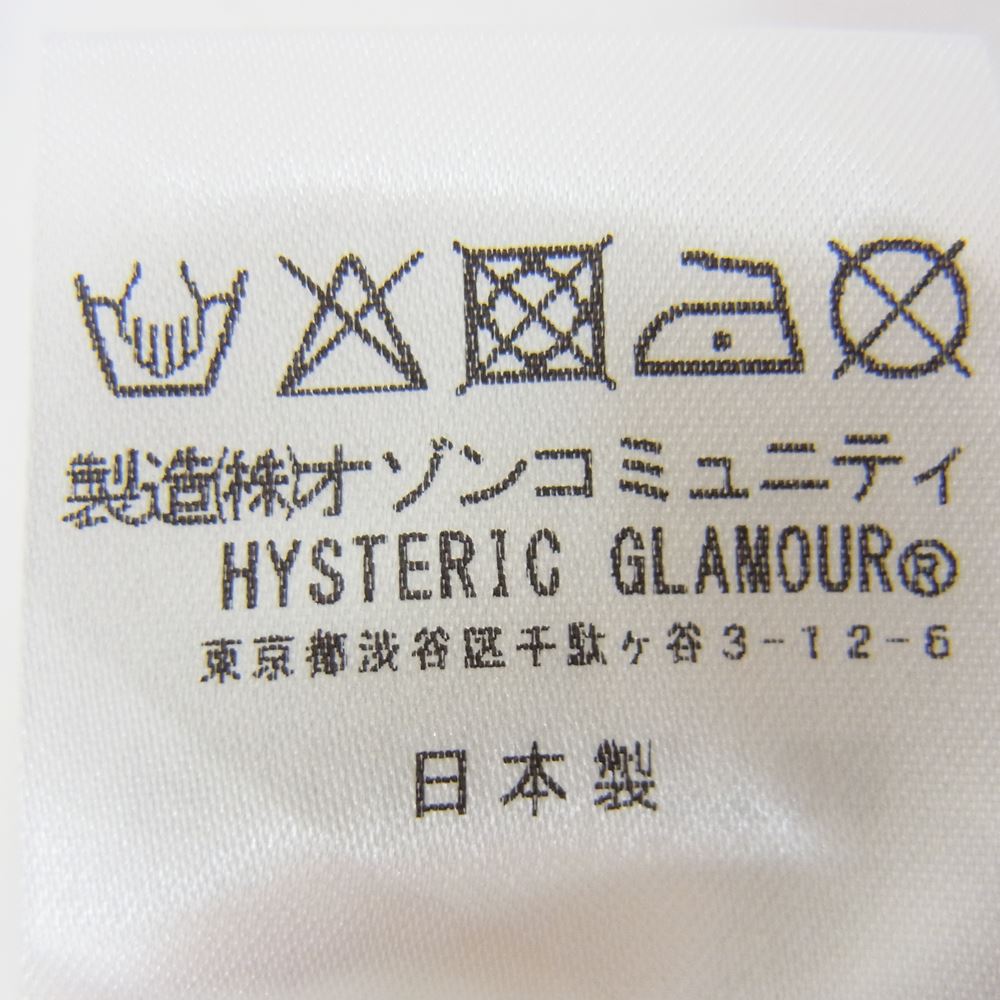 HYSTERIC GLAMOUR ヒステリックグラマー 22SS 06221CT08 THEE HYSTERIC XXX ヒステリックトリプルエックス THE ROLLING STONES ローリングストーンズ SEPTEMBER 1973 Tシャツ ホワイト系 S【新古品】【未使用】【中古】
