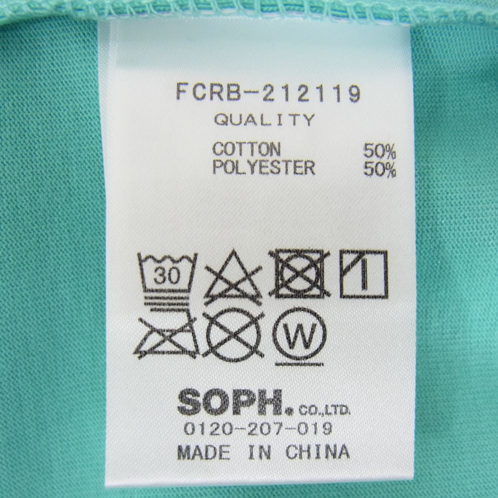 F.C.R.B. エフシーアールビー × X-girl ガール 21AW FCRB-212119 SUPPORTER TEE コラボ プリント Tシャツ ライトブルー系 S【新古品】【未使用】【中古】