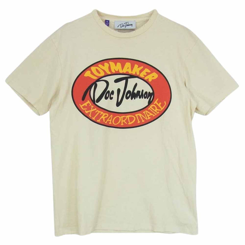 ギャラリーデプト × Doc Johnson 23SS TYMT-1032 TOYMAKER プリント Tシャツ ベージュ系 S【中古】