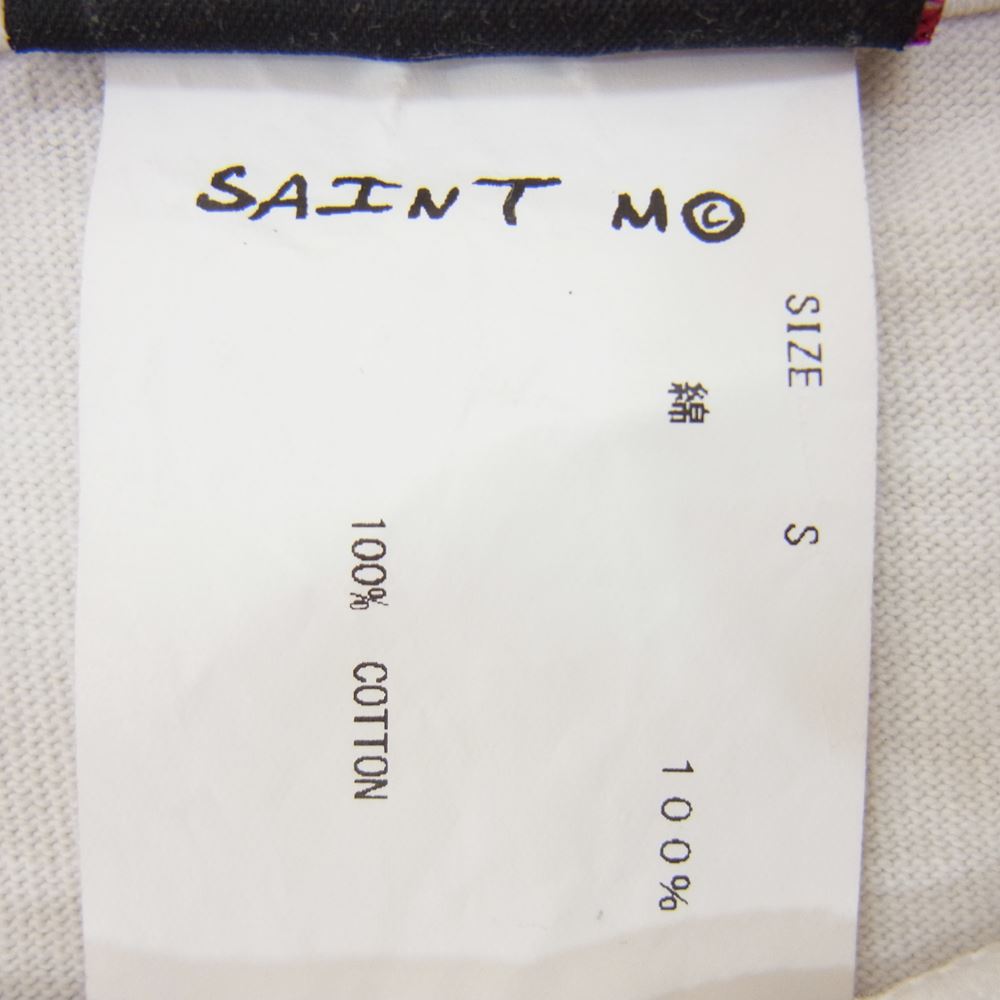 セントマイケル × A BATHING APE ア ベイシング エイプ SM-S23-0000-110 AP_SS TEE プリント Tシャツ オフホワイト系 S【新古品】【未使用】【中古】