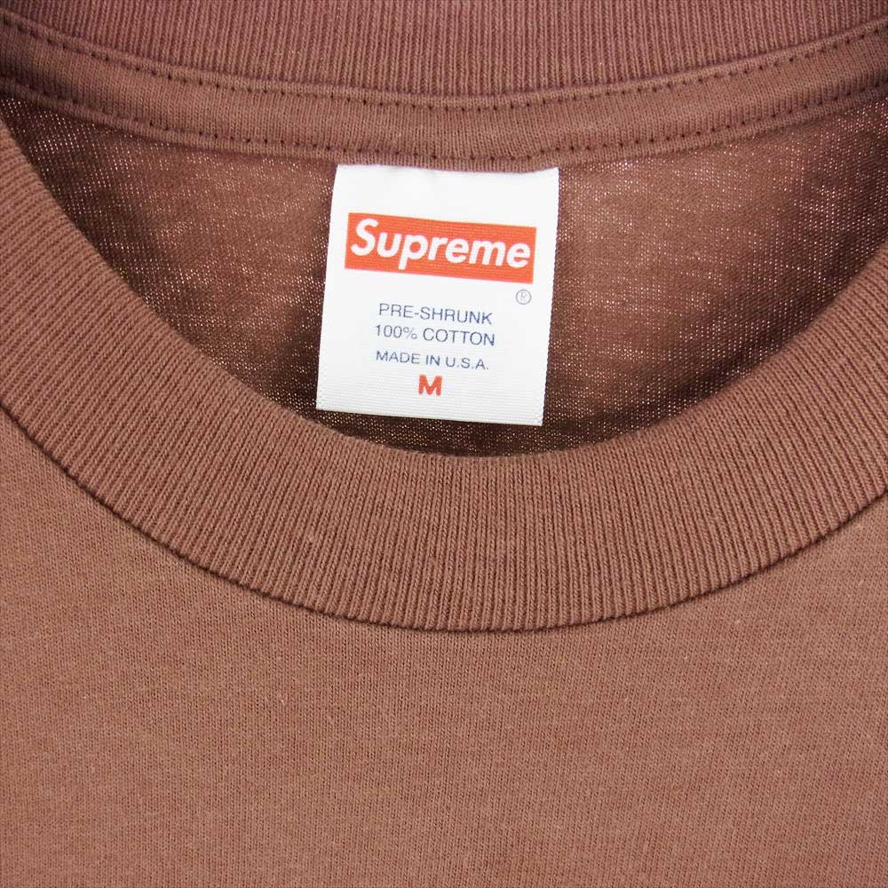 Supreme シュプリーム 22AW SLAP SHOT TEE スラップ ショット 半袖 Tシャツ ブラウン系 M【新古品】【未使用】【中古】