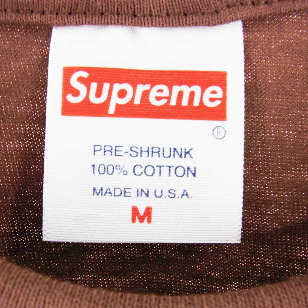 Supreme シュプリーム 22AW SLAP SHOT TEE スラップ ショット 半袖 Tシャツ ブラウン系 M【新古品】【未使用】【中古】