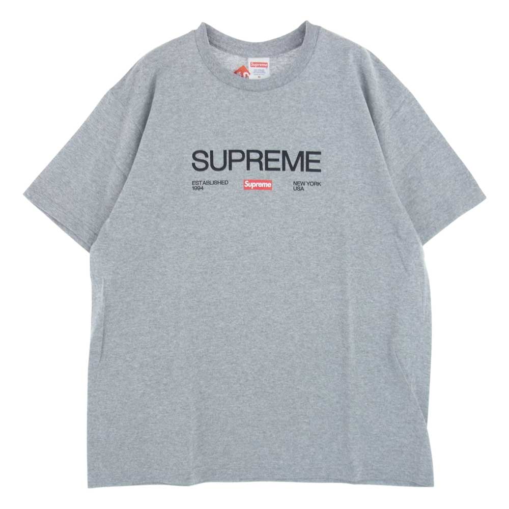 Supreme シュプリーム 21AW Est. 1994 Tee ロゴ 半袖 Tシャツ グレー系 M【新古品】【未使用】【中古】
