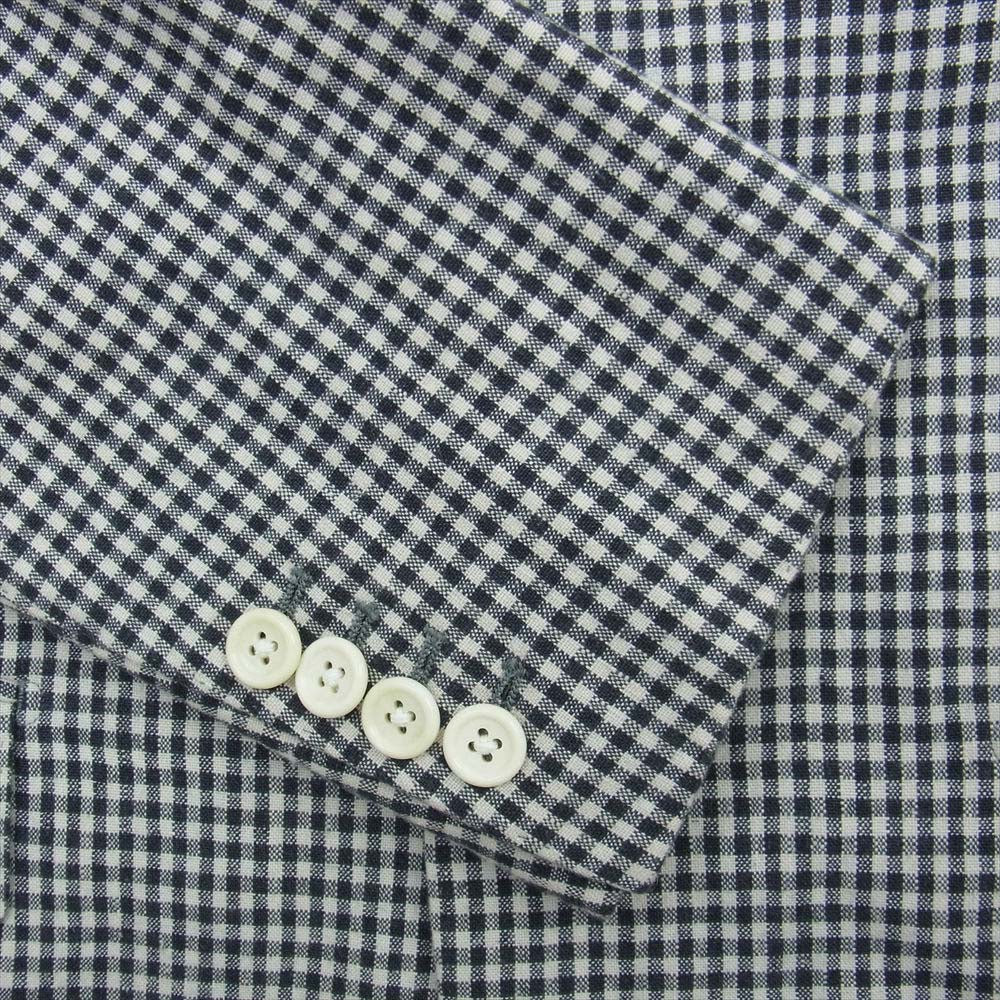 WACKO MARIA ワコマリア チェック テーラード ジャケット パンツ スラックス スーツ セットアップ  ブラック系 オフホワイト系 L【中古】