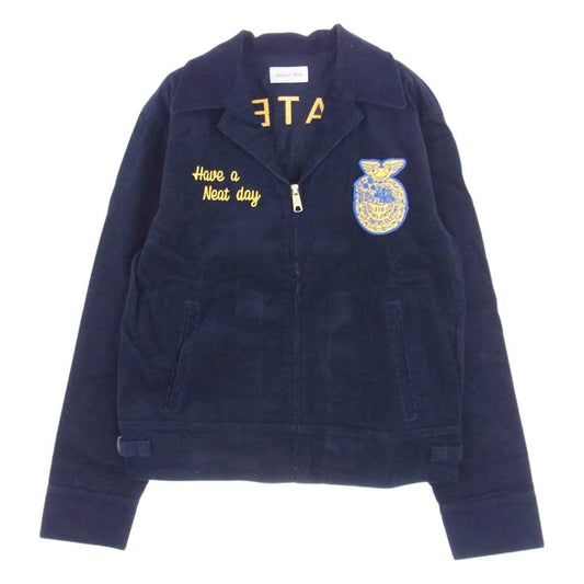 サマーニート Neaters Corduroy Jacket コーデュロイ ジャケット 専用ピザボックス ダークネイビー系 S【新古品】【未使用】【中古】