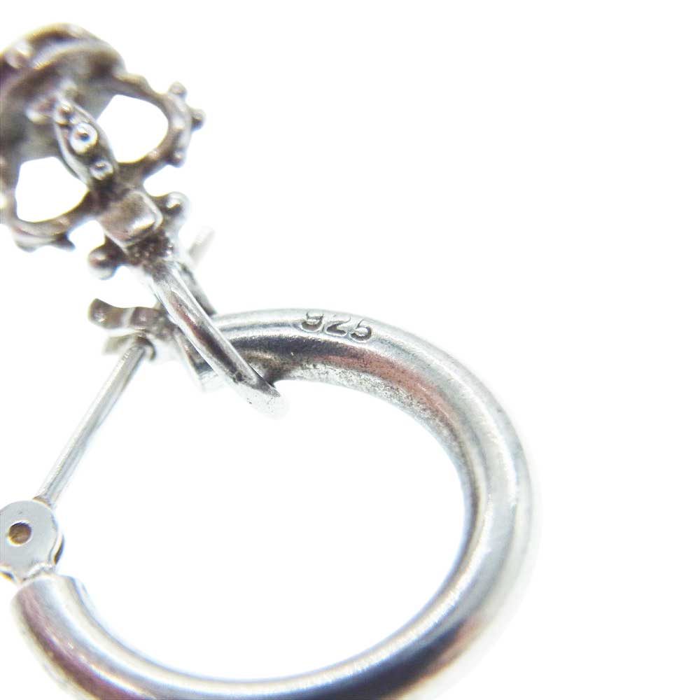 Justin Davis ジャスティンデイビス SEJ010 クラウンフープ ピアス 両耳 シルバー系【中古】