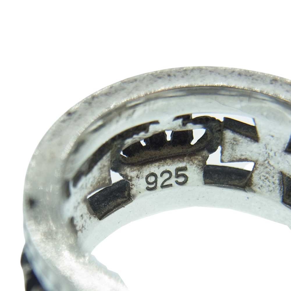 Justin Davis ジャスティンデイビス SRJ175 MEDIEVAL WEDDING BAND メディバル ウェディング バンド リング シルバー系 16号【中古】