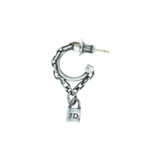 Justin Davis ジャスティンデイビス SEJ431  2 RITCHIE WITH LOCK リッチー ウィズ ロック 南京錠 チェーン ピアス 片耳 シルバー系【中古】