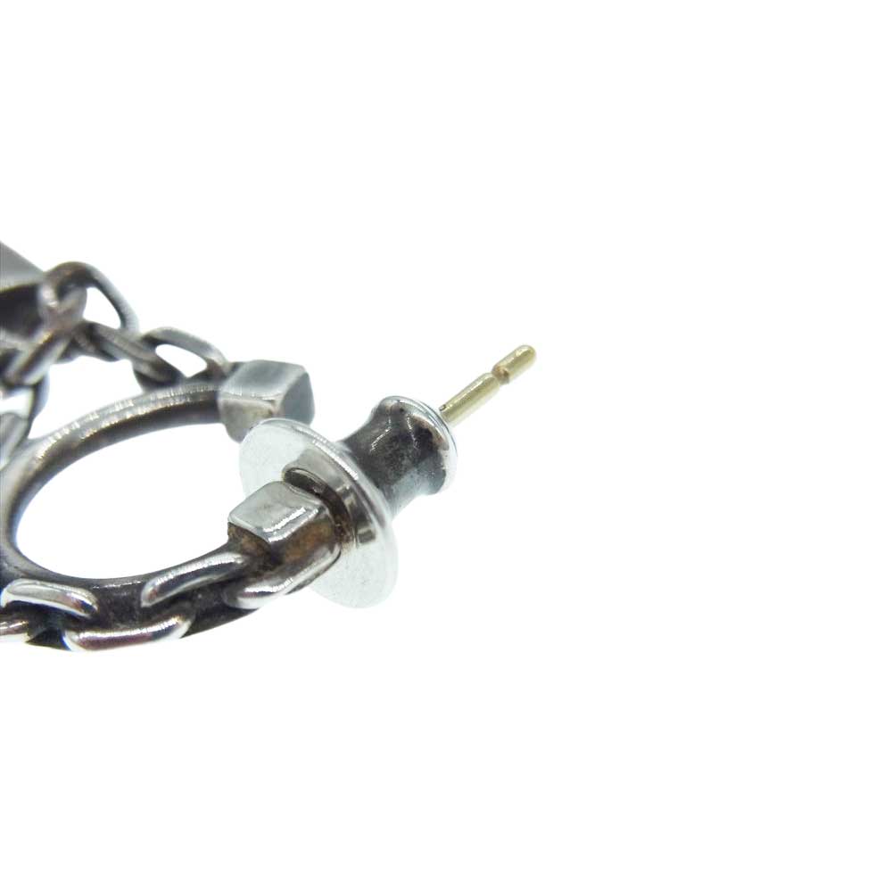 Justin Davis ジャスティンデイビス SEJ431  2 RITCHIE WITH LOCK リッチー ウィズ ロック 南京錠 チェーン ピアス 片耳 シルバー系【中古】