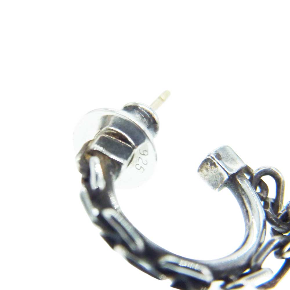 Justin Davis ジャスティンデイビス SEJ431  2 RITCHIE WITH LOCK リッチー ウィズ ロック 南京錠 チェーン ピアス 片耳 シルバー系【中古】