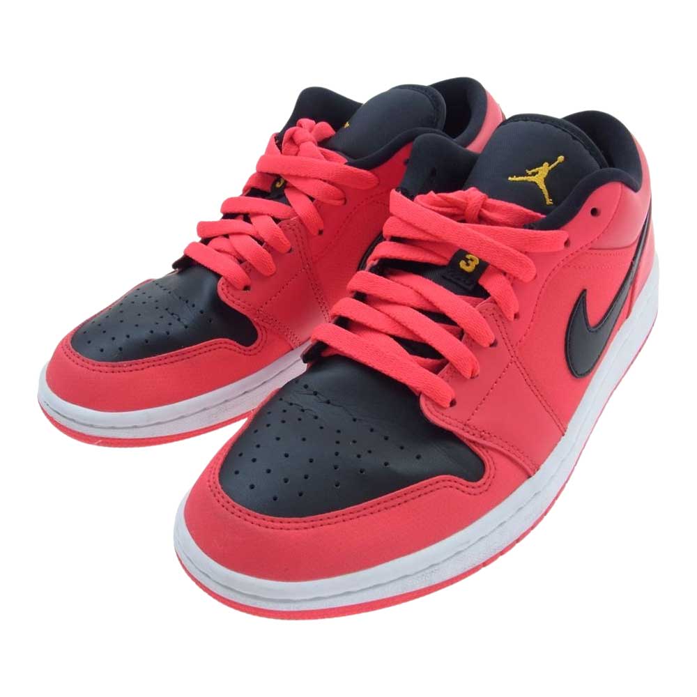 NIKE ナイキ DC0774-600 WMNS AIR JORDAN 1 LOW ウィメンズ エアジョーダン 1 ロー スニーカー ブラック系 レッド系 27.5CM【中古】