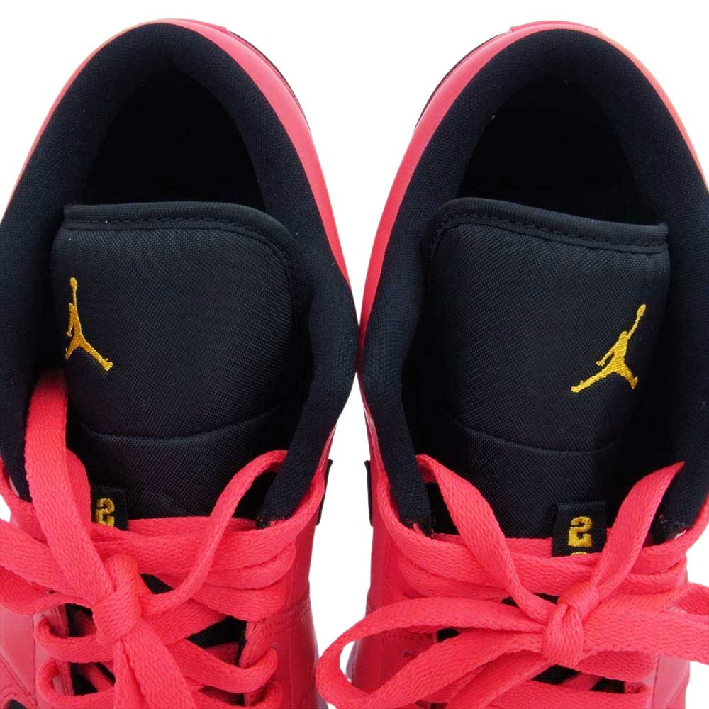 NIKE ナイキ DC0774-600 WMNS AIR JORDAN 1 LOW ウィメンズ エアジョーダン 1 ロー スニーカー ブラック系 レッド系 27.5CM【中古】