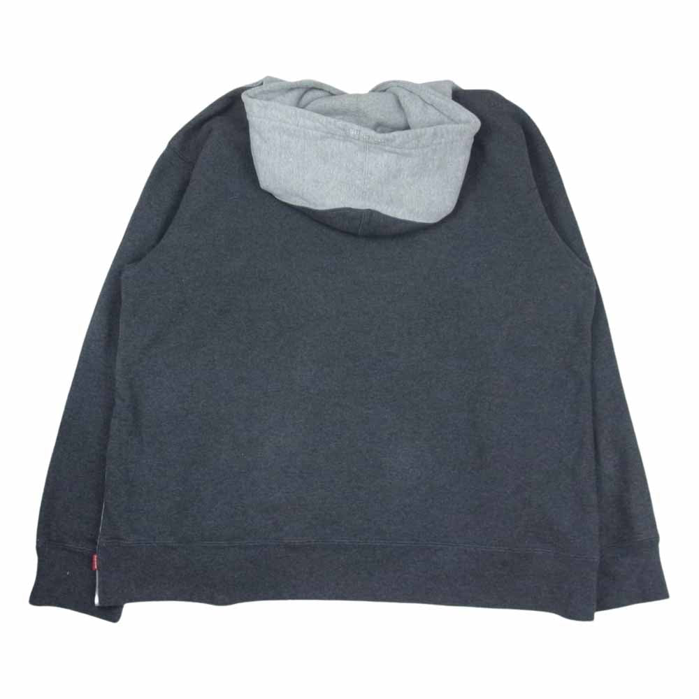 Supreme シュプリーム 21AW S Logo Split Hooded Sweatshirt エス ロゴ スプリット フーデッド スウェット パーカー グレー系 XL【中古】