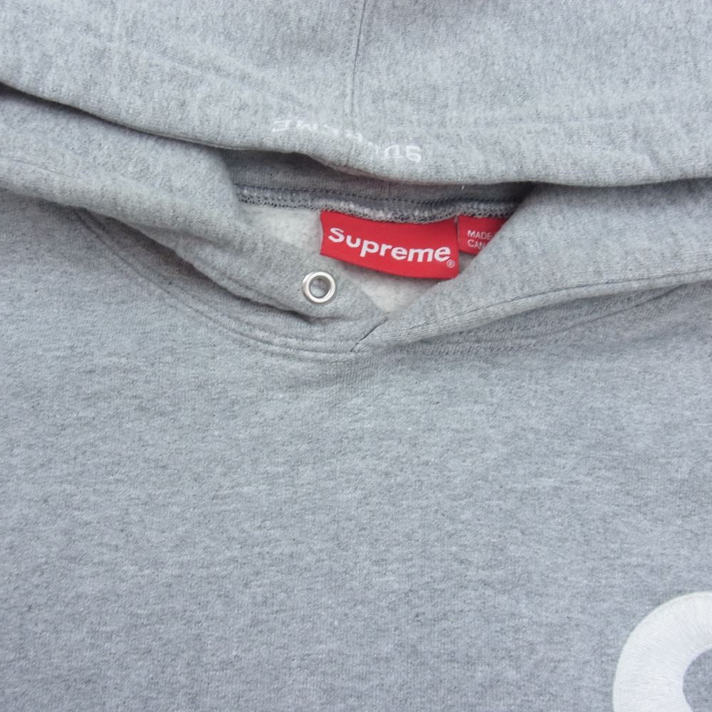 Supreme シュプリーム 21AW S Logo Split Hooded Sweatshirt エス ロゴ スプリット フーデッド スウェット パーカー グレー系 XL【中古】