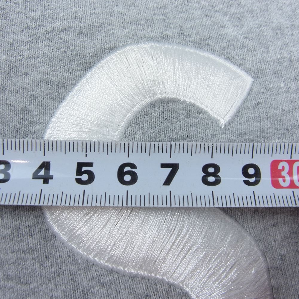 Supreme シュプリーム 21AW S Logo Split Hooded Sweatshirt エス ロゴ スプリット フーデッド スウェット パーカー グレー系 XL【中古】