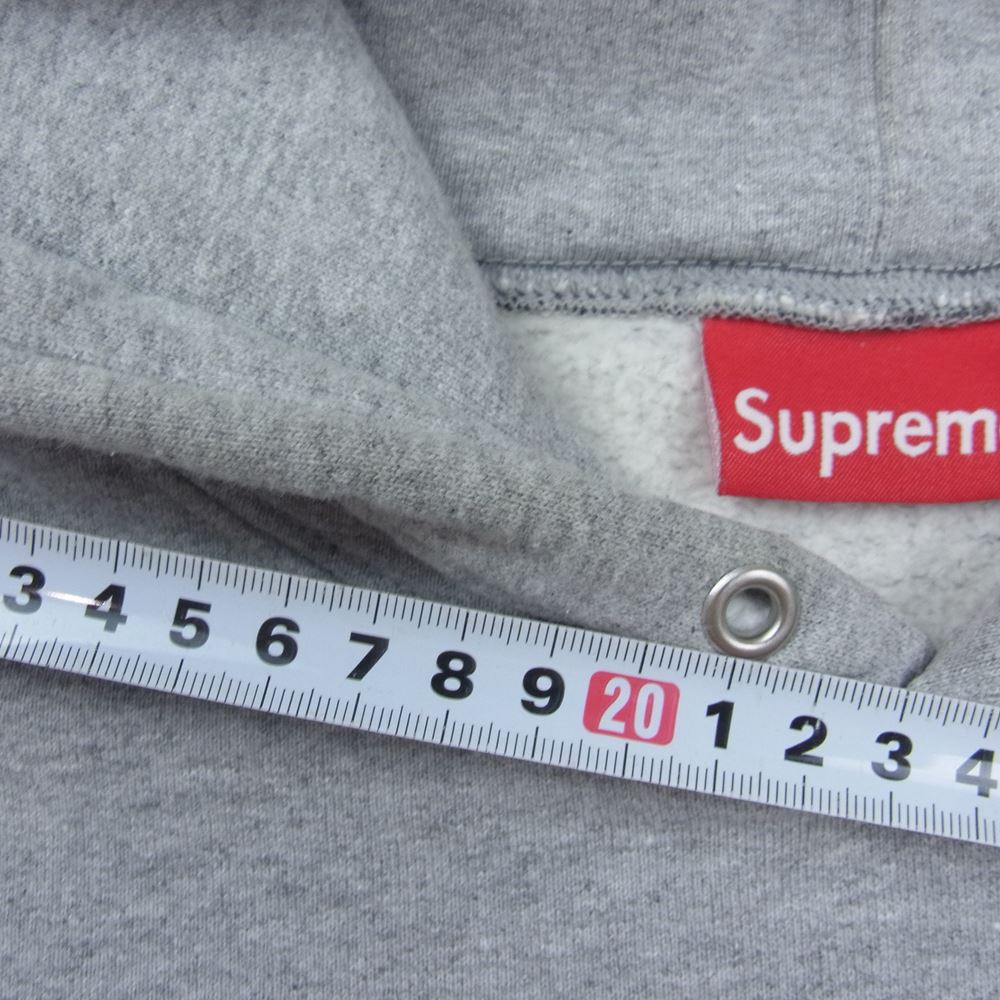 Supreme シュプリーム 21AW S Logo Split Hooded Sweatshirt エス ロゴ スプリット フーデッド スウェット パーカー グレー系 XL【中古】