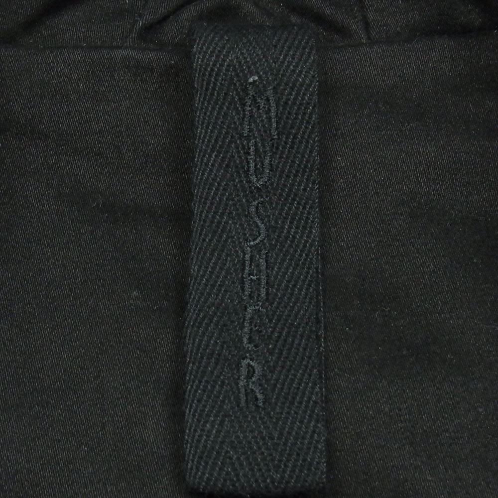 マーシャー MMU19A4003 フード付き シープ レザー ジャケット イタリア製 ブラック系 M 02【中古】