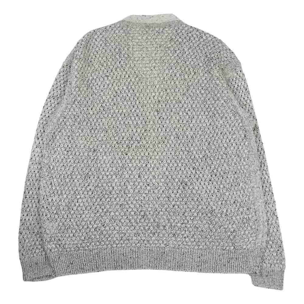 ヨーク 23SS YK23SS0496S MESH CARDIGAN メッシュ ニット カーディガン ブラック系 オフホワイト系 3【極上美品】【中古】