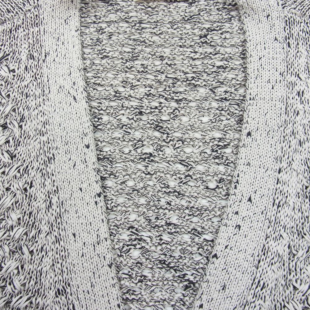 ヨーク 23SS YK23SS0496S MESH CARDIGAN メッシュ ニット カーディガン ブラック系 オフホワイト系 3【極上美品】【中古】