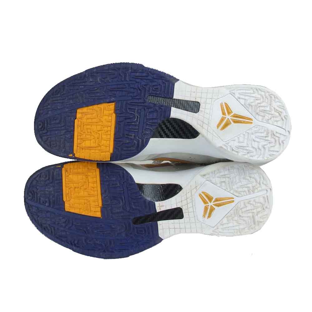 NIKE ナイキ 386429-102  ZOOM KOBE V ズームコービー 5 レイカーズ ハイカットスニーカー バスケットシューズ バッシュ パープル系 イエロー系 30.5【中古】