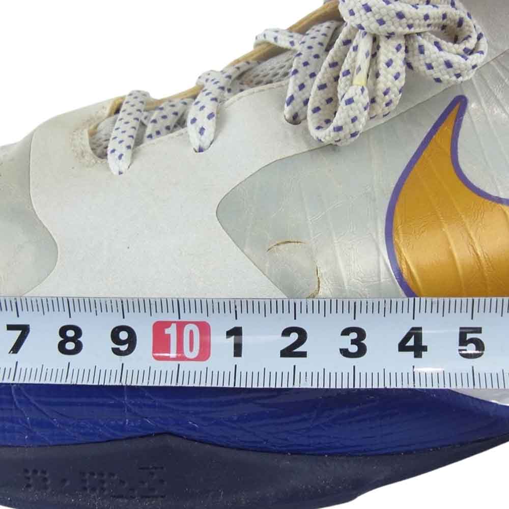 NIKE ナイキ 386429-102  ZOOM KOBE V ズームコービー 5 レイカーズ ハイカットスニーカー バスケットシューズ バッシュ パープル系 イエロー系 30.5【中古】