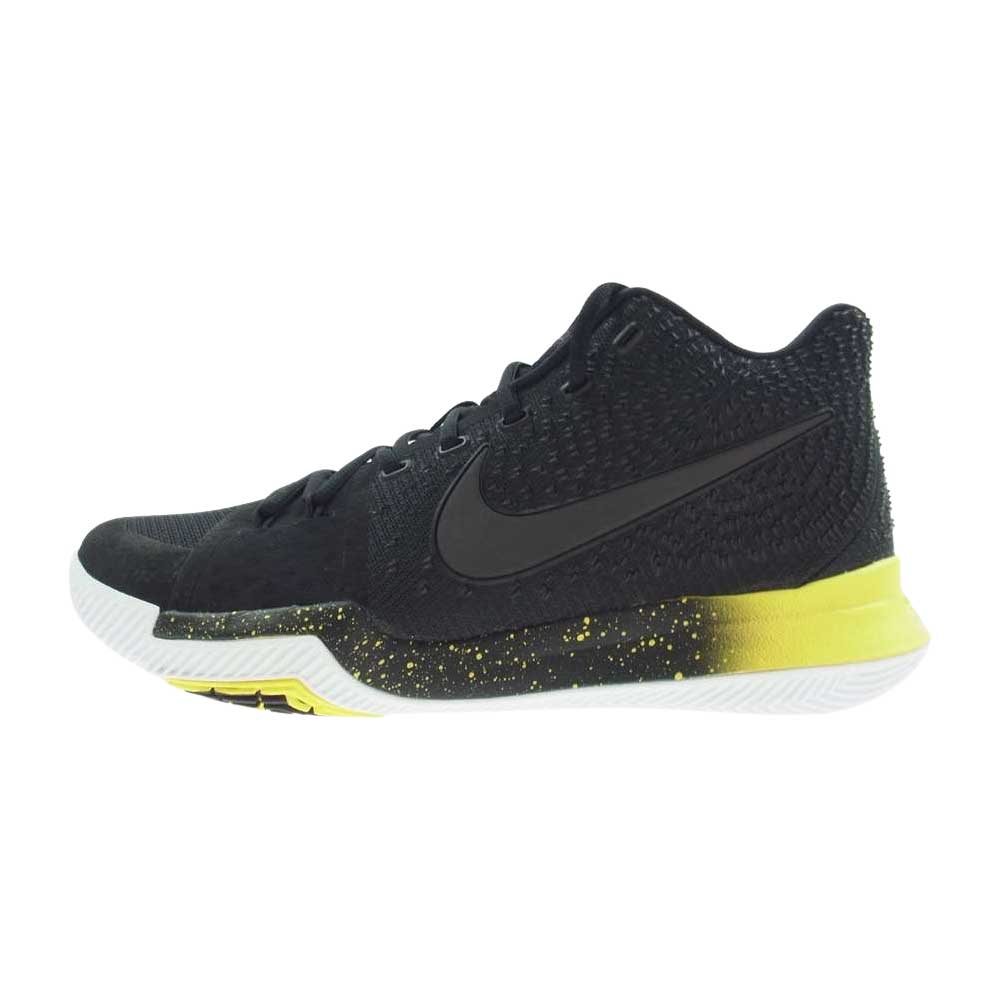 NIKE ナイキ 852396-901 KYRIE 3  カイリー 3 ハイカットスニーカー バスケットシューズ バッシュ ブラック系 イエロー系 29.cm【新古品】【未使用】【中古】