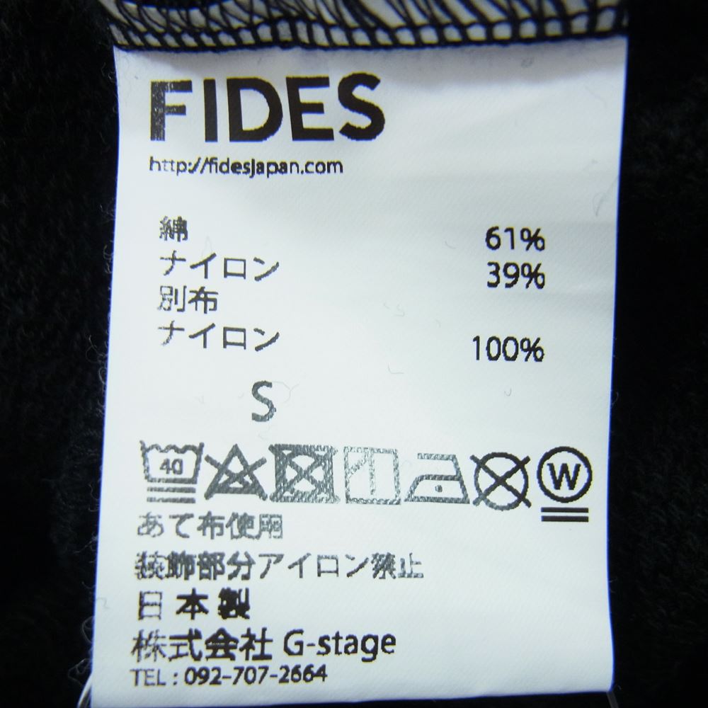 フィデス ワンポイント ロゴ  ブラック系 S【中古】