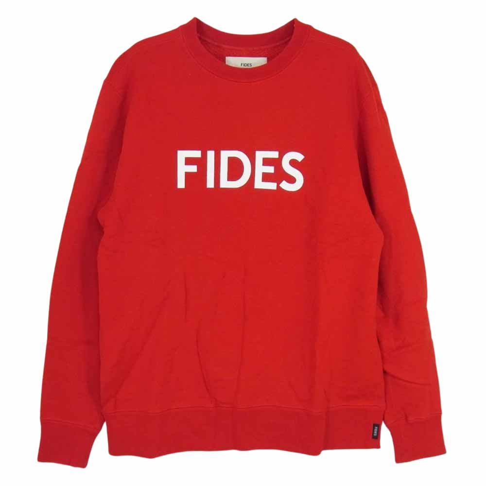 フィデス ロゴ コットン スウェット レッド系 S【中古】