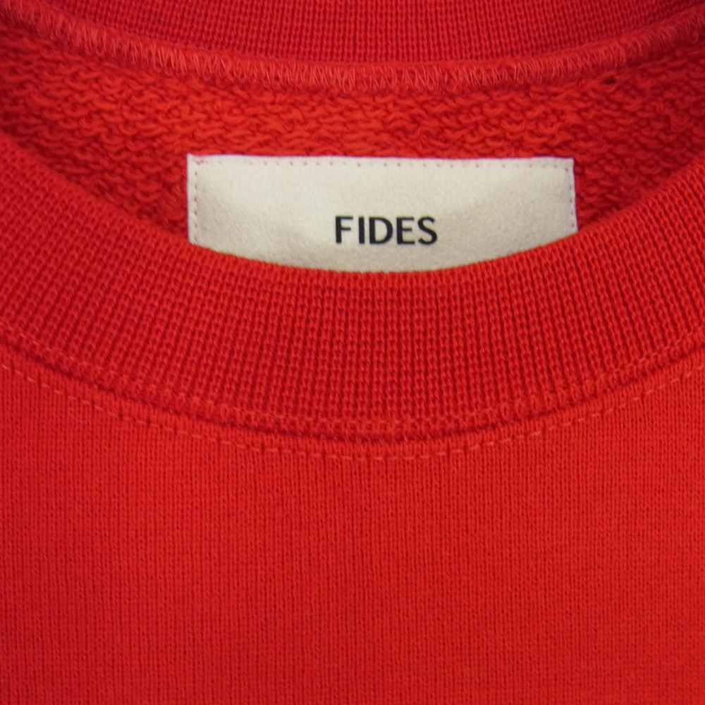 フィデス ロゴ コットン スウェット レッド系 S【中古】