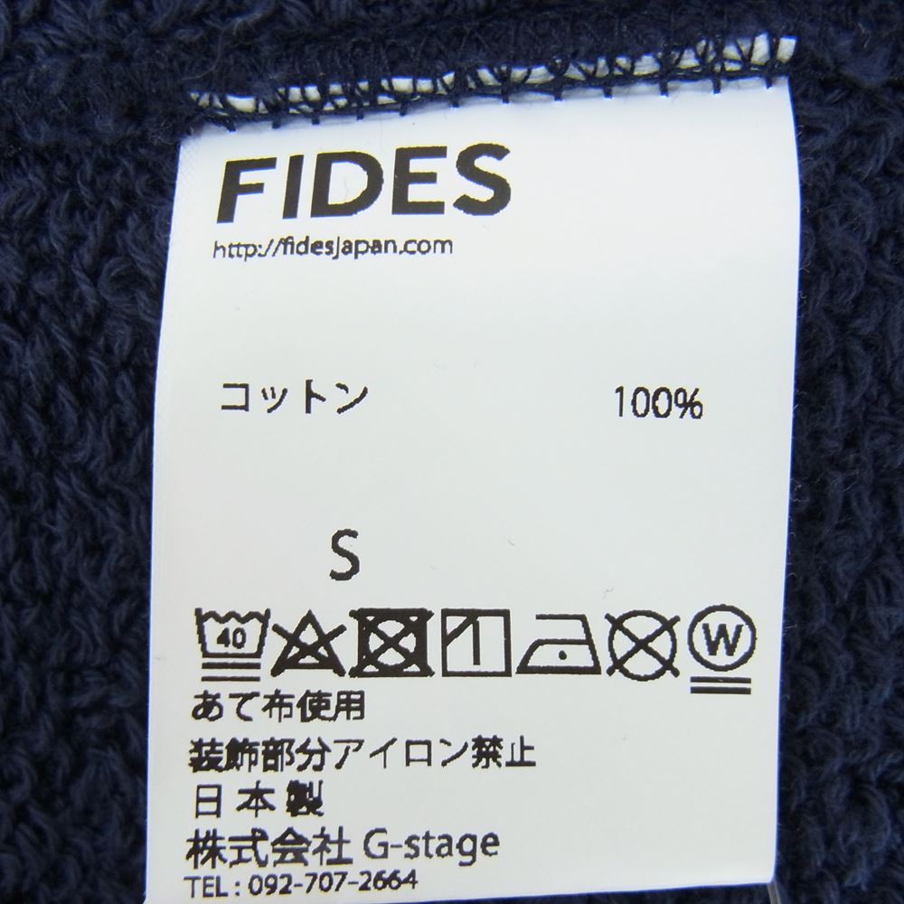 フィデス F コットン スウェット ネイビー系 S【中古】