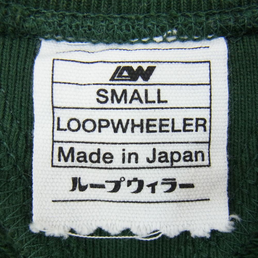 LOOPWHEELER ループウィラー 両Vガゼット プルオーバー トレーナー オリーブ グリーン系 S【中古】