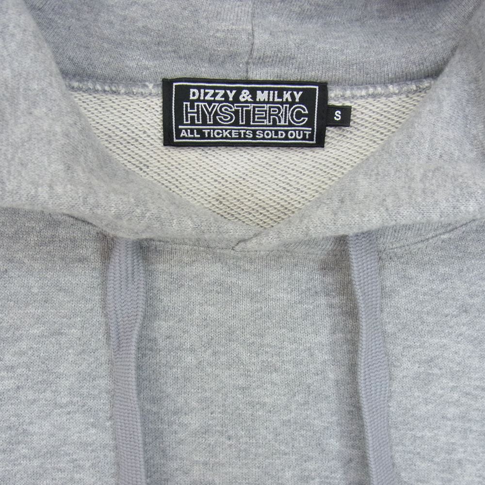 HYSTERIC GLAMOUR ヒステリックグラマー 02231CF06 ルクア 大阪 限定 ヒステリック GLAMOUR ロゴ ガール プリント プルオーバー パーカー グレー系 S【中古】