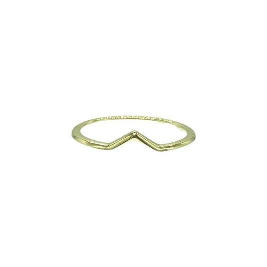 TIFFANY&Co. ティファニー V バンドリング  K18 ゴールド リング 指輪 1.70g ゴールド系 9号【中古】