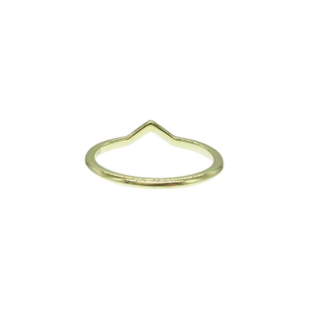 TIFFANY&Co. ティファニー V バンドリング  K18 ゴールド リング 指輪 1.70g ゴールド系 9号【中古】