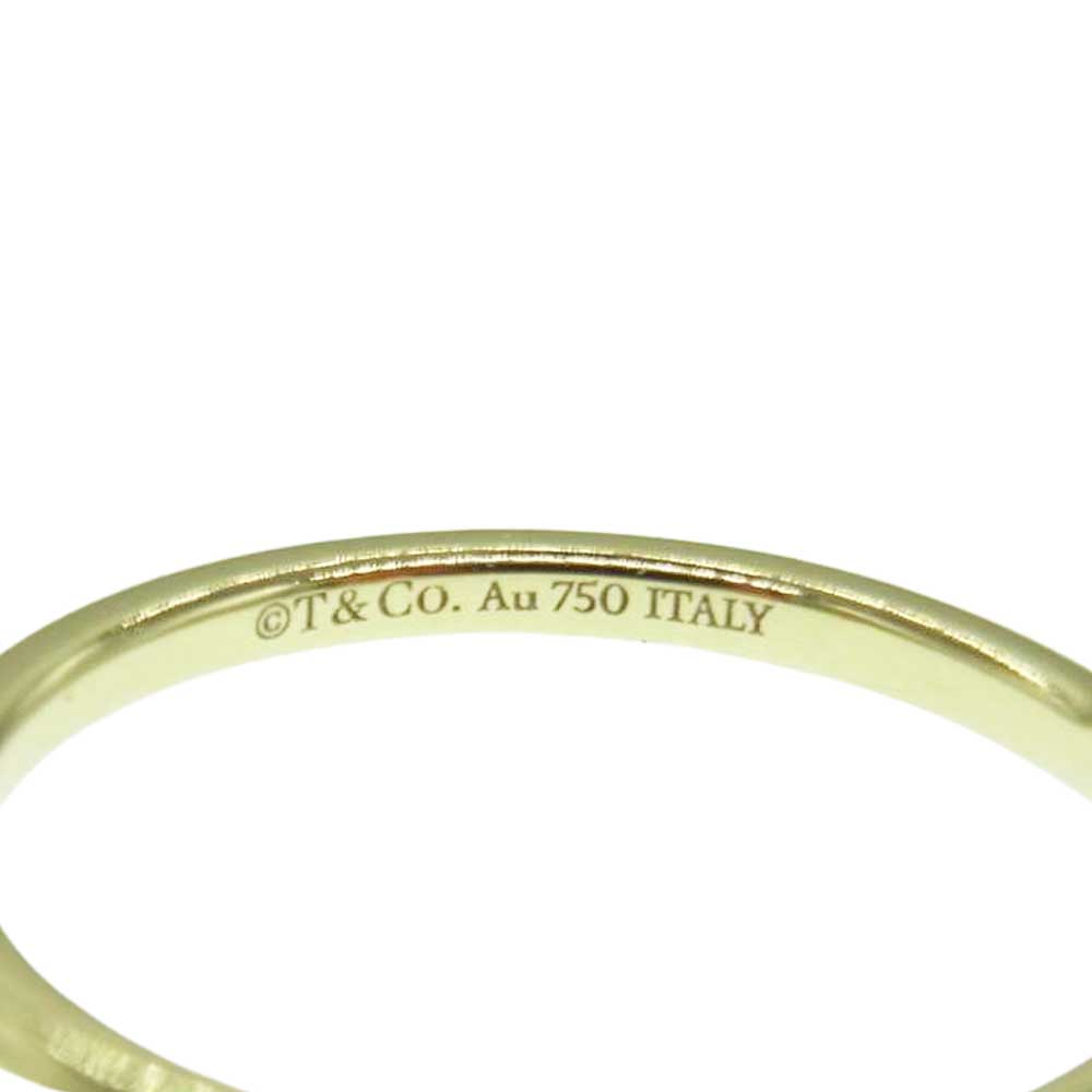 TIFFANY&Co. ティファニー V バンドリング  K18 ゴールド リング 指輪 1.70g ゴールド系 9号【中古】